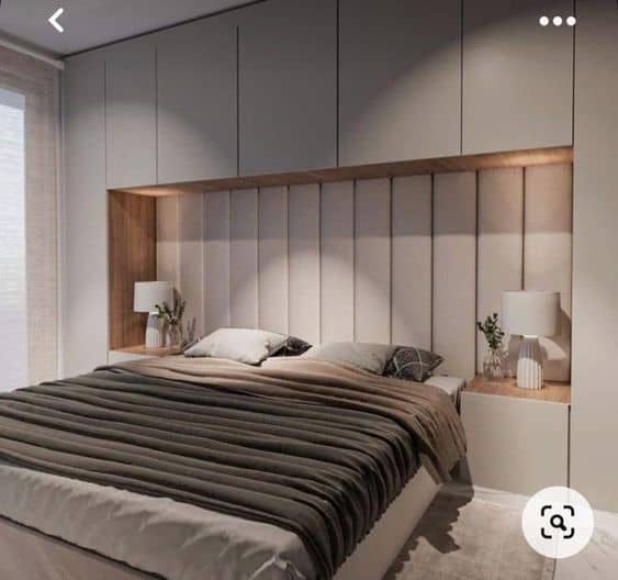 Modern Bed Room with back box.